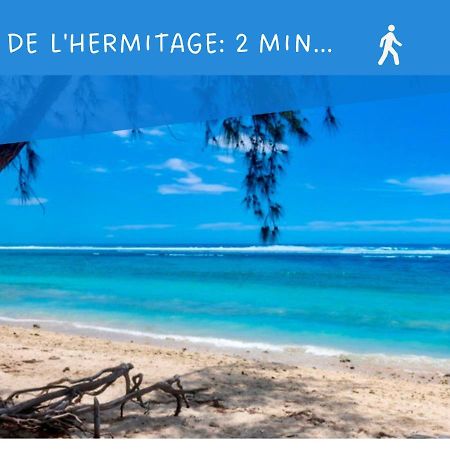 L'Hermitage - Appartement T3 En Bord De Plage Filaos Kültér fotó