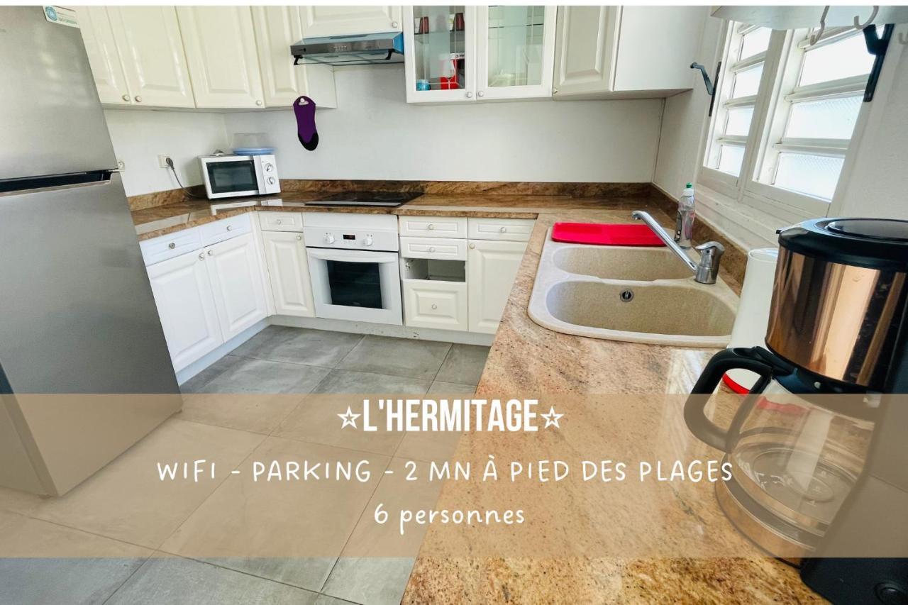 L'Hermitage - Appartement T3 En Bord De Plage Filaos Kültér fotó